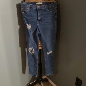 Top Shop Frayed Denim